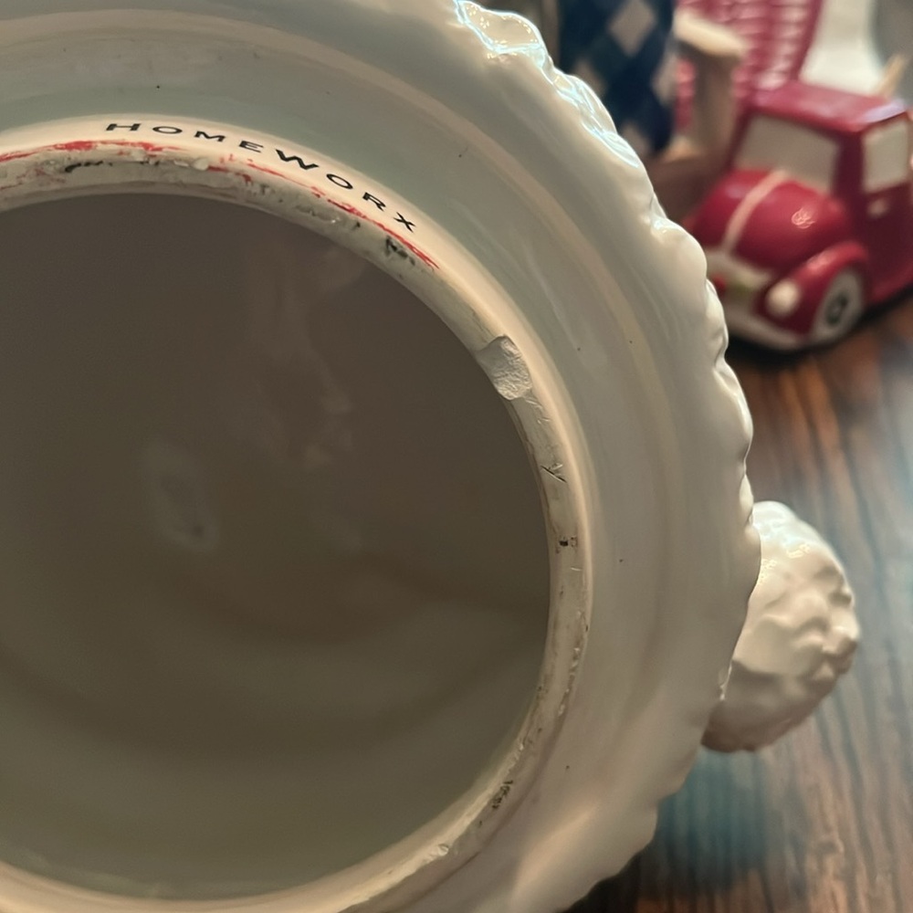 Homeworx Santa hat candle topper very gently used little chip see picture - Picture 3 of 3